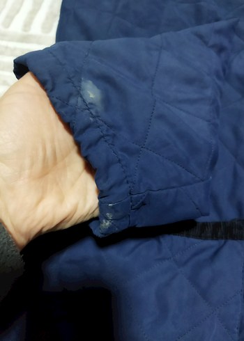 Düğmeli Lacivert Erkek Mont 3 xl kolları defolu - Görsel 3