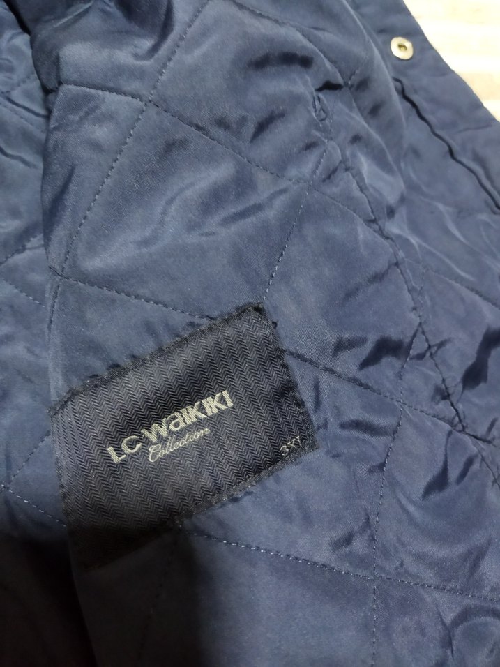 Düğmeli Lacivert Erkek Mont 3 xl kolları defolu - Görsel 5