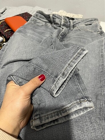 Mavi Jeans Mavi marka gri normal bel pantolon dar model