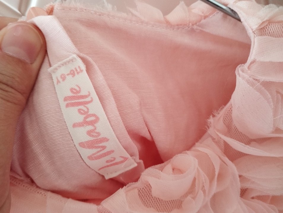 Pembe Renkli Kız Çocuk Fırfırlı Elbise - Görsel 2