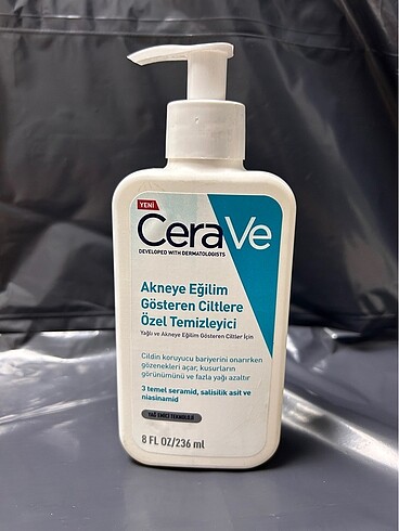 Cerave akneye eğilimli ciltler için temizleyici 236 ml