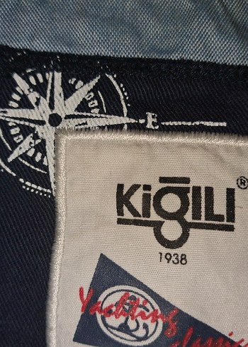 Kiğılı Erkek Polo Yaka T-Shirt | Mavi Beyaz Çizgili | Orijinal - Görsel 3