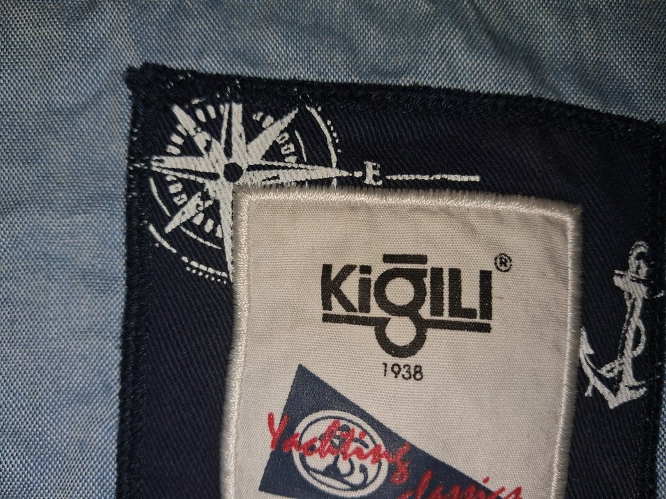 Kiğılı Erkek Polo Yaka T-Shirt | Mavi Beyaz Çizgili | Orijinal - Görsel 3