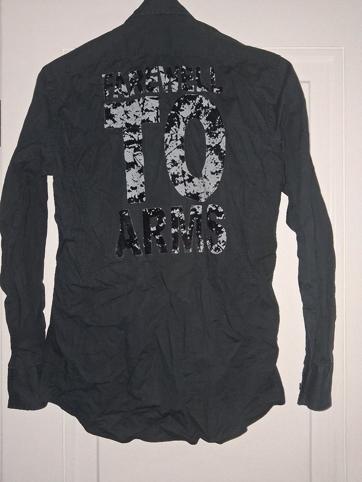 TWEEN Erkek Gömlek | Koyu Gri | Arka Baskılı | Slim Fit - Görsel 5