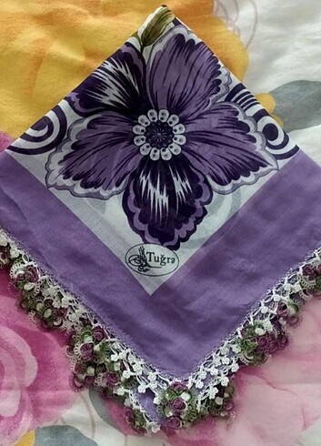Çeyizlik çember yazma örtü 