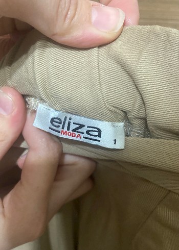 Bej ve siyah Kadın Keten Salaş Uzun Pantolon - Görsel 5