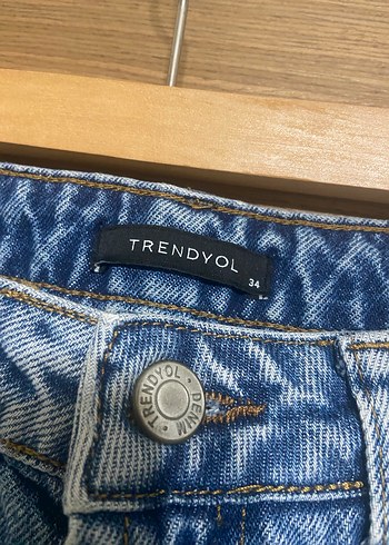 Kadın Mavi Midi Denim Jean - Görsel 2