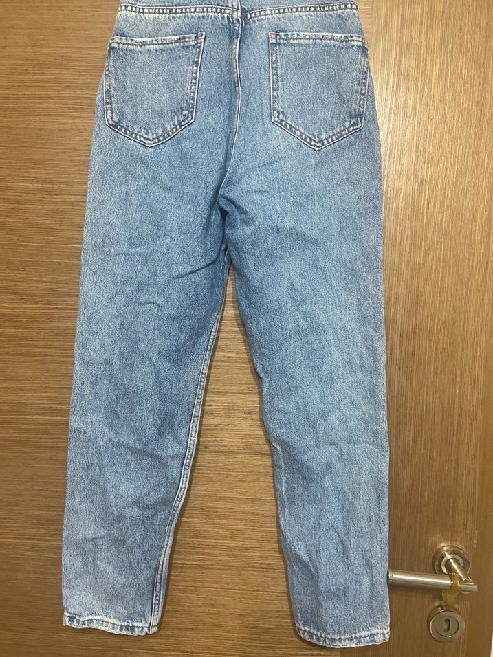 Kadın Mavi Midi Denim Jean - Görsel 3
