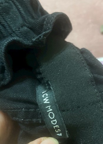 Siyah Bol Kesim Kot Pantolon - Görsel 4