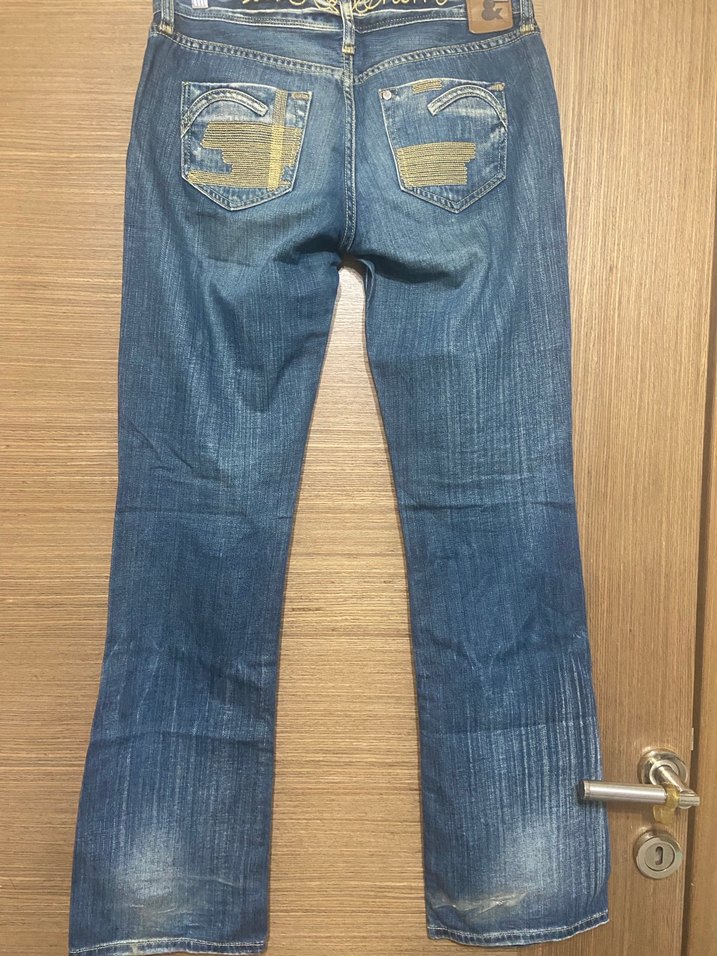 Kadın Mavi Bol Kesim Denim Pantolon - Görsel 3