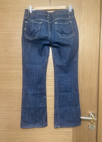 Kadın Lacivert Denim Midi Kot Pantolon - Görsel 4
