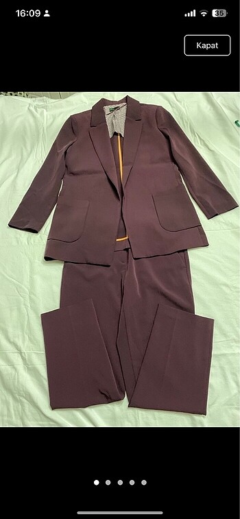 xs Beden bordo Renk Benetton Takım