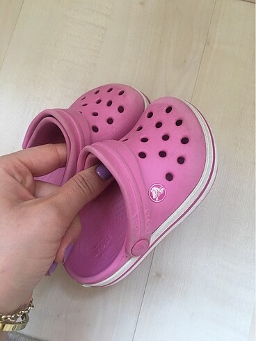 22 Beden Crocs c6 22 numara pembe terlik