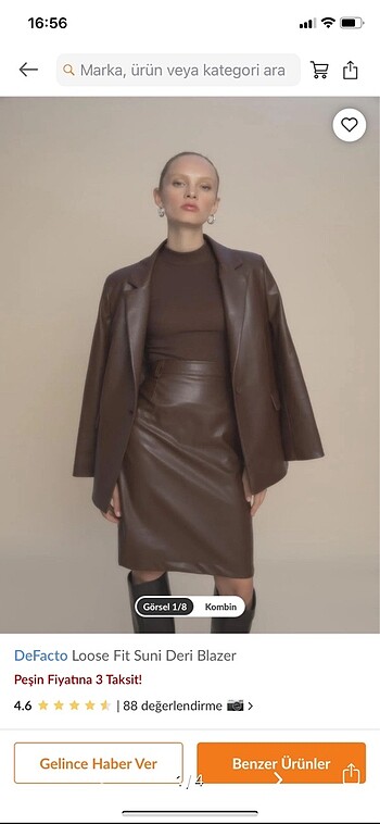 Kahve blazer ceket