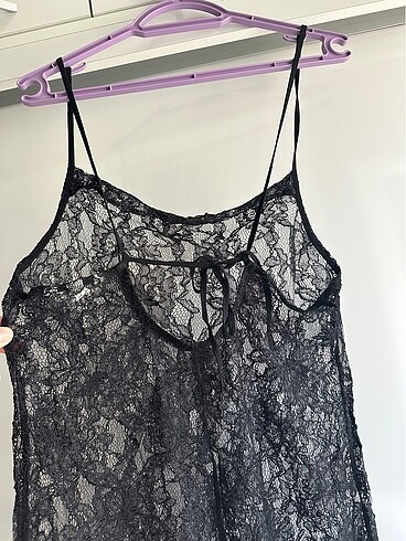 s Beden siyah Renk H&M DANTEL ELBİSE