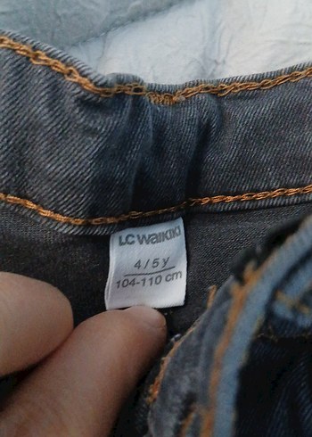 Gri Erkek Çocuk Rahat Kesim Kot Pantolon - Görsel 5