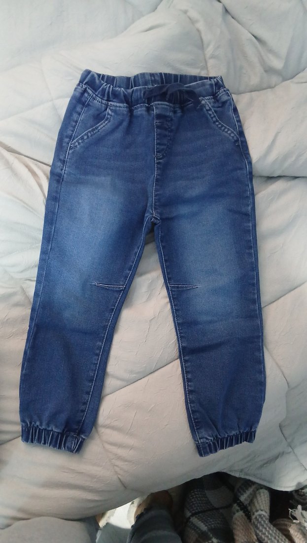 Gri Erkek Çocuk Rahat Kesim Kot Pantolon - Görsel 2