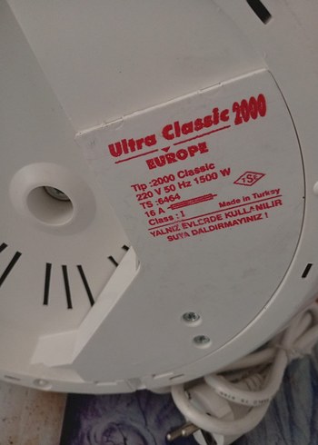 Beden Renk Beyaz Ultra Classic 2000 Fritöz