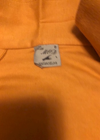 Turuncu Desenli Uzun Kollu  fermarli sweet - Görsel 2