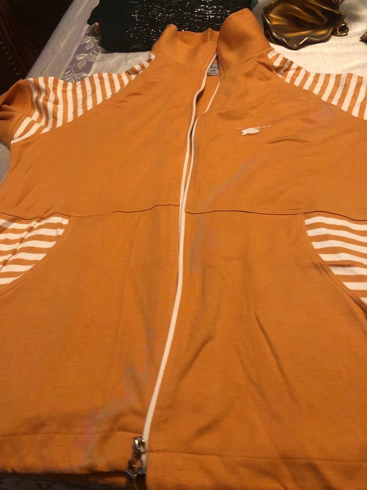 Turuncu Desenli Uzun Kollu  fermarli sweet - Görsel 4