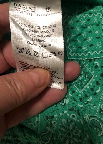 Yeşil Dantel Detaylı Kısa Kollu Erkek Polo Tişört - Görsel 4