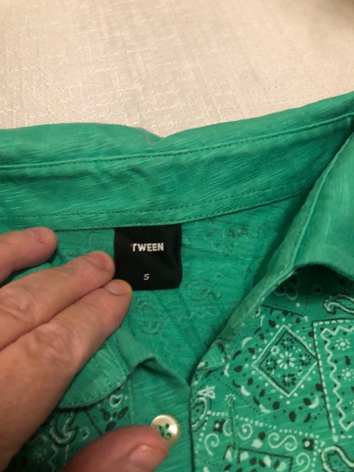 Yeşil Dantel Detaylı Kısa Kollu Erkek Polo Tişört - Görsel 3