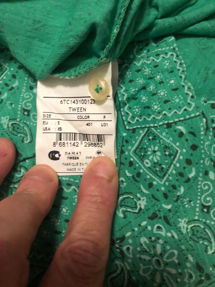 Yeşil Dantel Detaylı Kısa Kollu Erkek Polo Tişört - Görsel 5