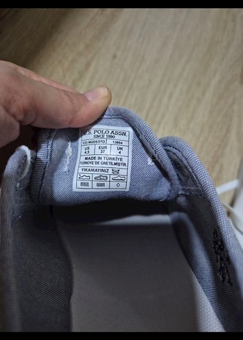 37 Beden beyaz Renk us polo kadın ayakkabı
