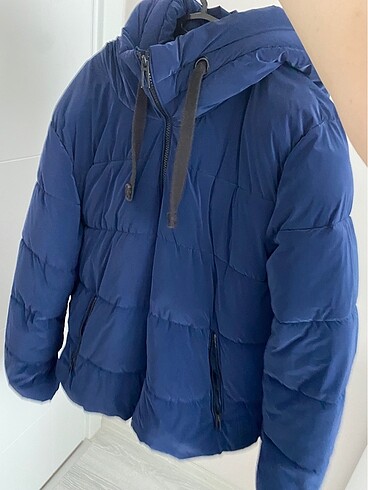 xl Beden lacivert Renk Mavi şişme mont