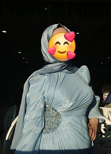 Tesettür abiye elbise - Görsel 2