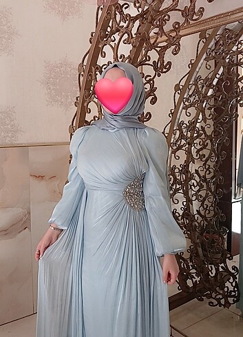 Tesettür abiye elbise - Görsel 3