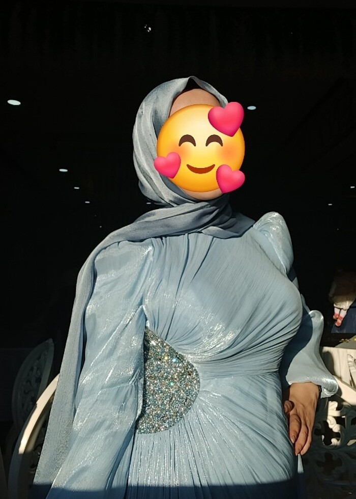 Tesettür abiye elbise - Görsel 2