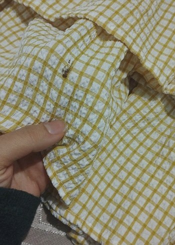 Bej Fırfırlı Hamile Bluzu - Görsel 4