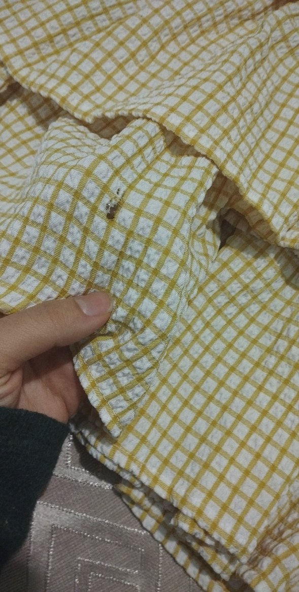 Bej Fırfırlı Hamile Bluzu - Görsel 4