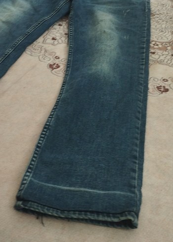 Erkek Gri Mavi Regular Fit Denim Pantolon - Görsel 2