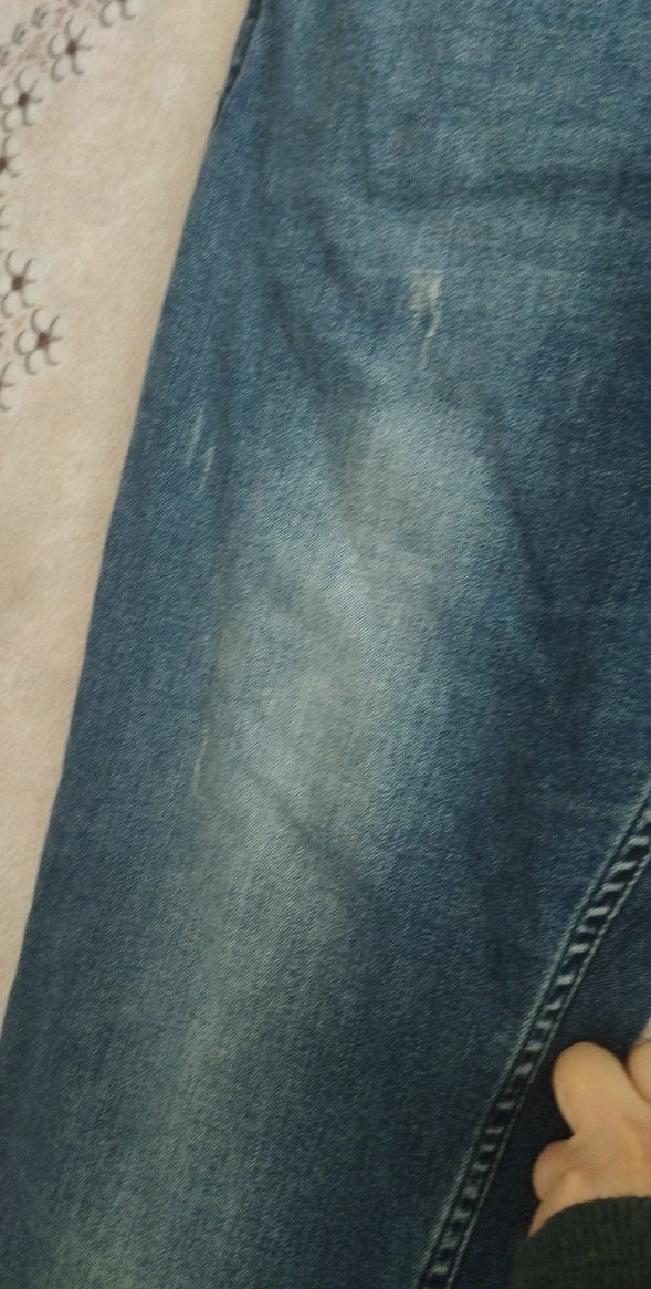 Erkek Gri Mavi Regular Fit Denim Pantolon - Görsel 4