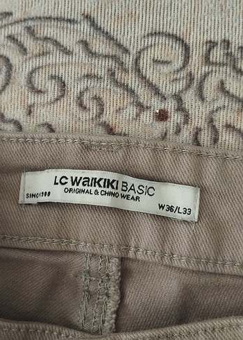 Bej Erkek Normal Kesim Günlük Pantolon - Görsel 3