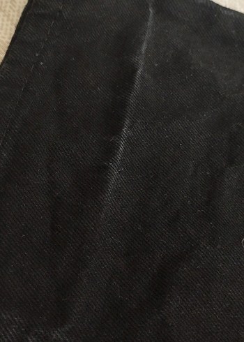 Kadın Siyah Denim Pantolon Pilili - Görsel 3