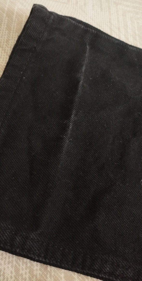 Kadın Siyah Denim Pantolon Pilili - Görsel 3