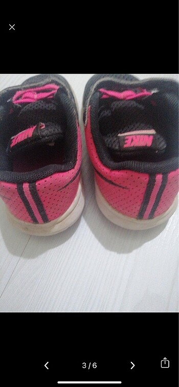 24 Beden pembe Renk Nike kız çocuk spor ayakkabı