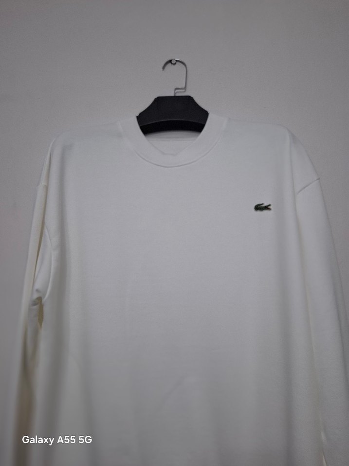 Beyaz Erkek Basic Sweatshirt - Görsel 2