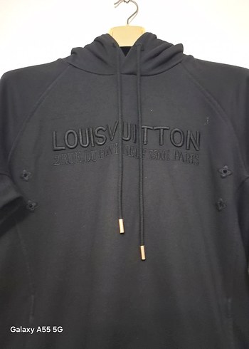 Louis Vuitton Siyah Kapüşonlu Erkek Sweatshirt - Görsel 4