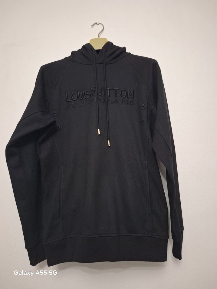 Louis Vuitton Siyah Kapüşonlu Erkek Sweatshirt - Görsel 3