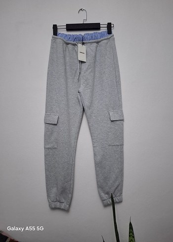 Gri Bel Bantlı Erkek Outdoor Eşofman - Görsel 5