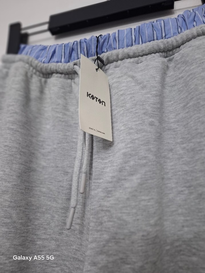 Gri Bel Bantlı Erkek Outdoor Eşofman - Görsel 3