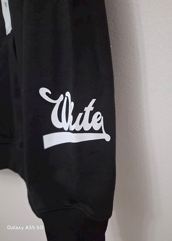 Siyah Kapüşonlu Kadın Sweatshirt - Görsel 5