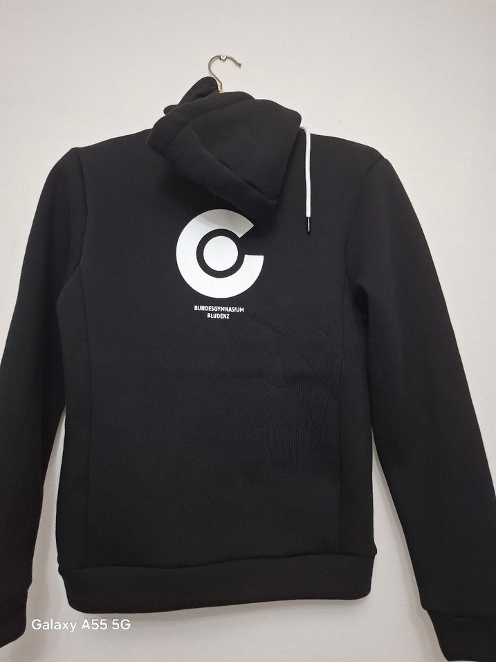Siyah Kadın Fermuarlı Sweatshirt - Görsel 3