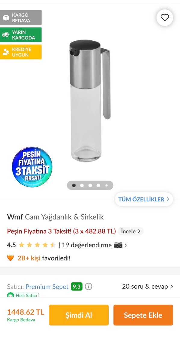 WMF Cam Yağdanlık & Sirkelik Sıfır - Görsel 2