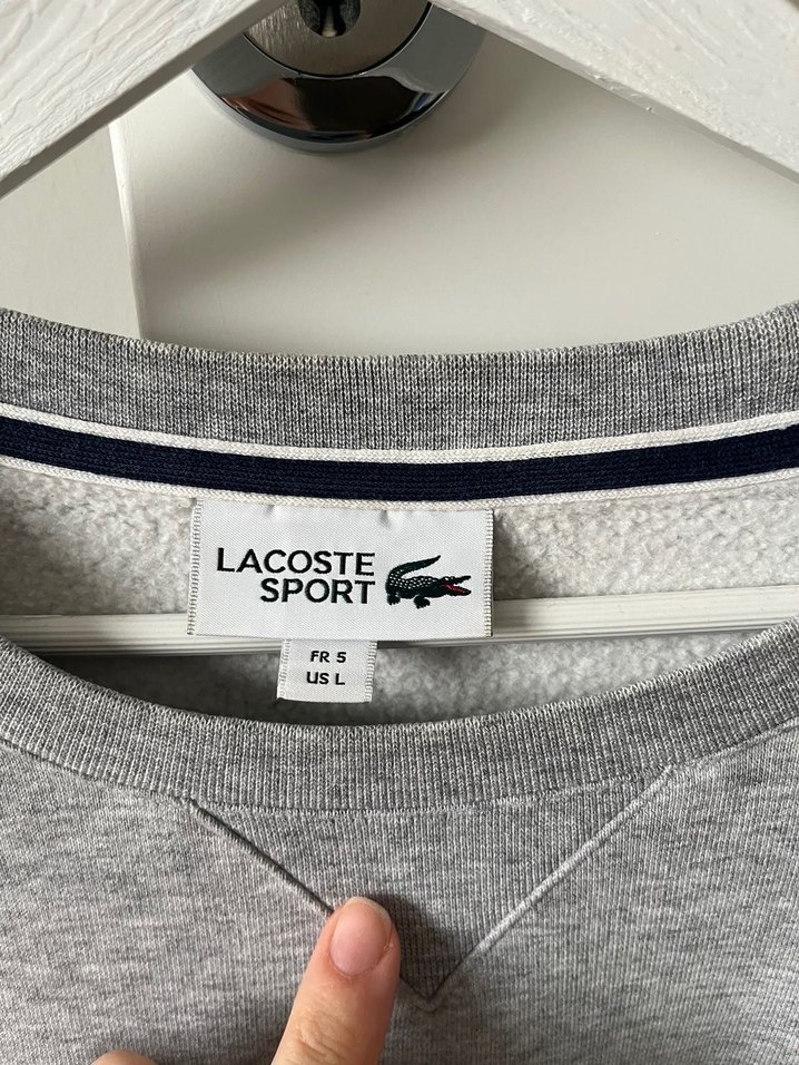 Lacoste Gri Sweatshirt L Beden Orjinal - Görsel 3