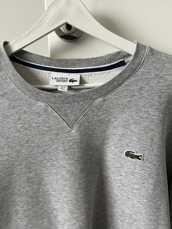 Lacoste Gri Sweatshirt L Beden Orjinal - Görsel 2